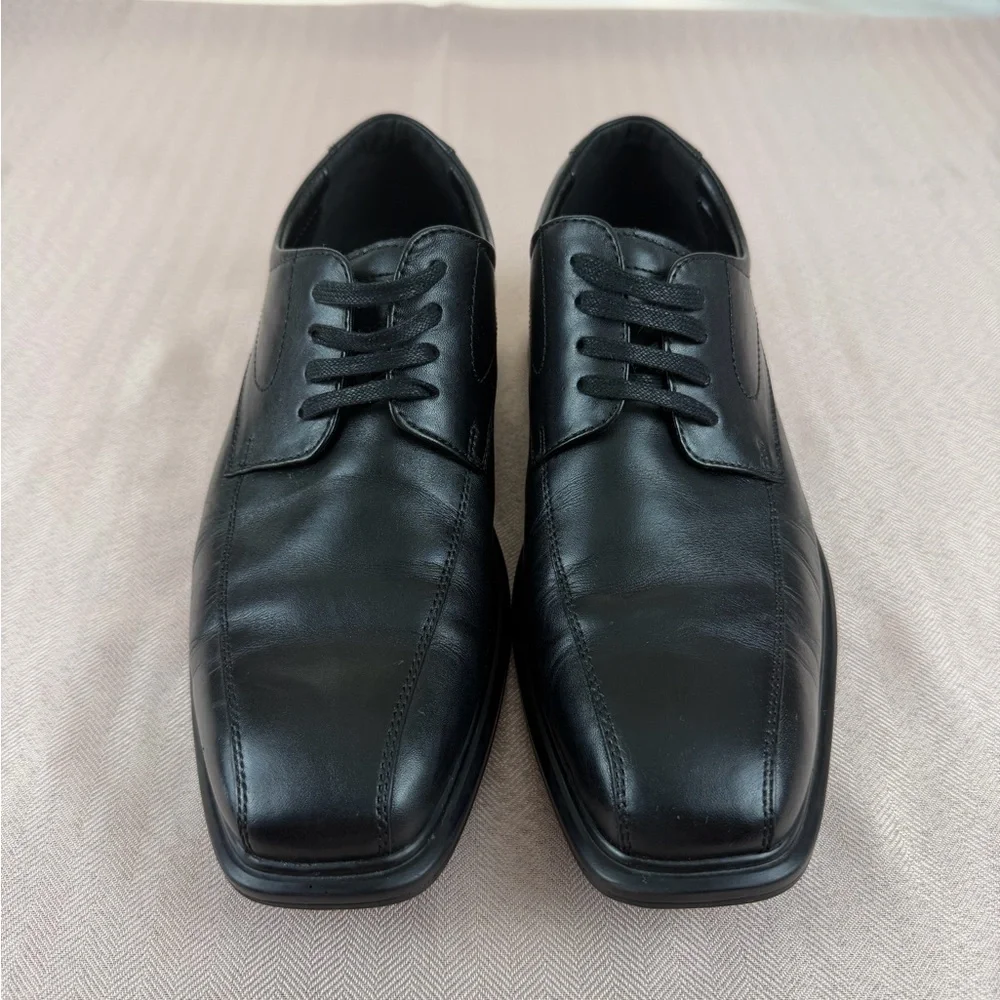 Kenneth Cole Reaction Stand Out Black Leather‎ Oxford Men’s Dress Shoes Size 8.5